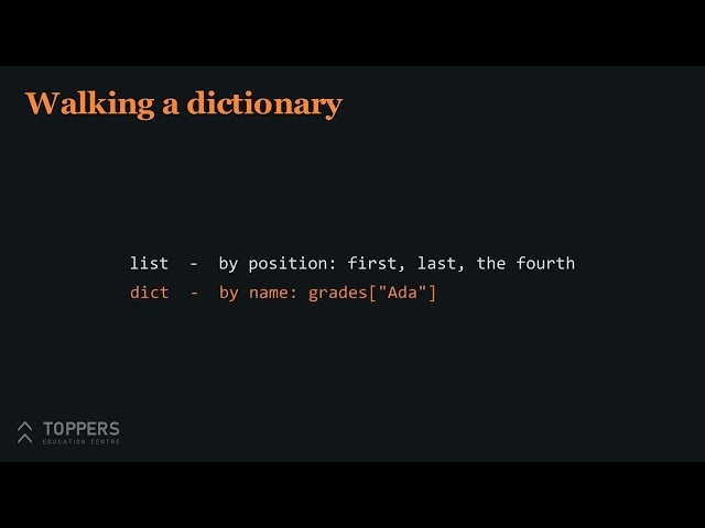 11. Dictionaries | Python Programming