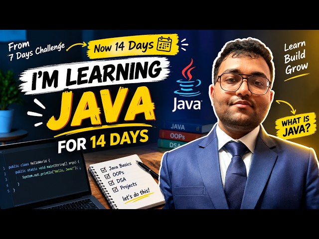 I’m Learning Java for 14 Days 🚀 | 14 Day Coding Challenge | What is Java?