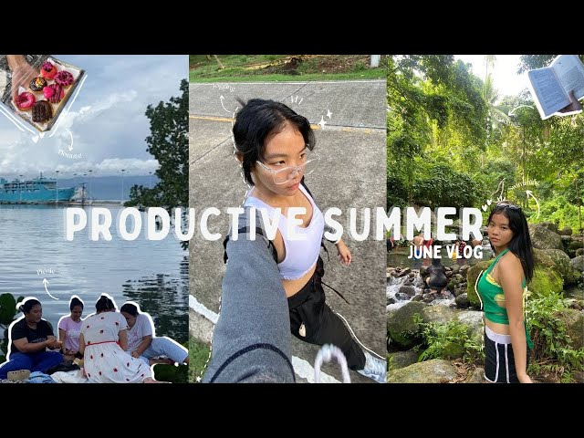 ✿PRODUCTIVE SUMMER || 07: Picnic, swimming, jogging, reading, live band, hangouts…🧺🌊✨