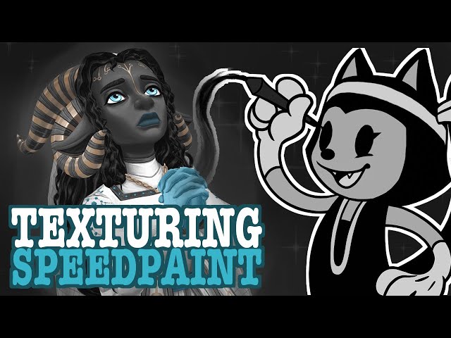 Lune 3D Texturing SPEEDPAINT (Noiramore Academy Indie Game)