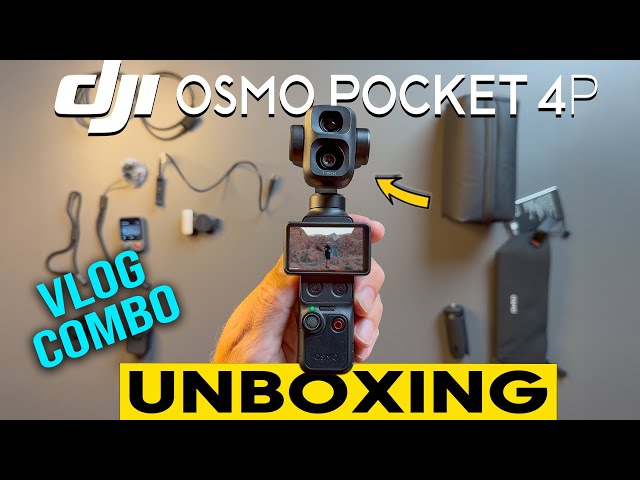 DJI POCKET 4P Unboxing - IS THE VLOG COMBO WORTH IT??