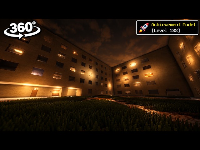 🏨 360° Level 188 – The Infinite Liminal Hotel in Minecraft! 😱 | 4K Ultra HD