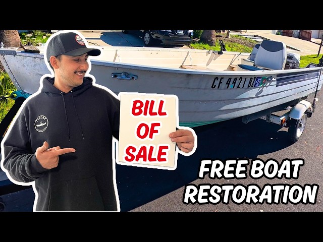 Saving a Free Boat: DMV Bill of Sale Process, Outboard Repair, & Crabbing Trip