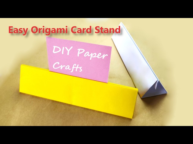 How to Make an Easy Origami Card Stand | DIY Paper Card Holder