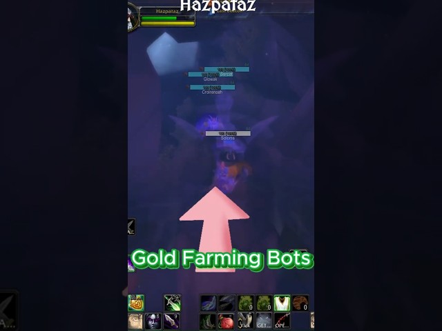 Caught A Gold Bot And Drowned It 💀  #wowtbc #worldofwarcraft #wpvp #wowpvp #anniversarywow #wow