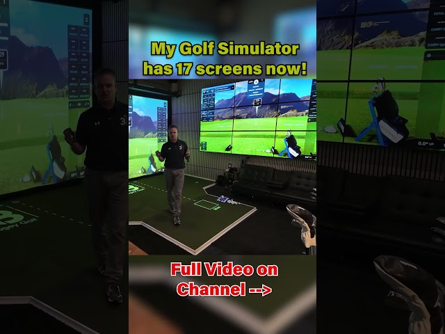 My Golf Simulator Has 17 Screens Now 😳