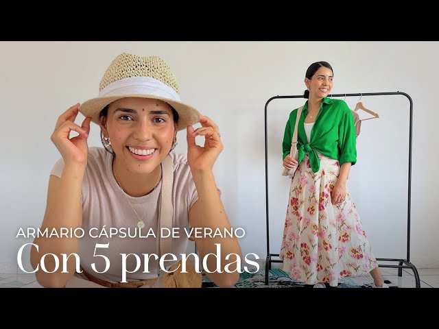 10 outfits with 5 pieces 😍 | Summer travel capsule wardrobe