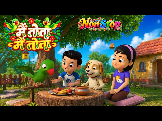Mai Tota Mai Tota | & Fun Non-Stop Nursery Rhymes | Nonstop Hindi Rhymes for Kids