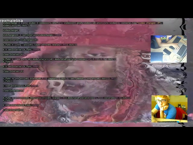 algorave yacht testing rexmalebka visuals
