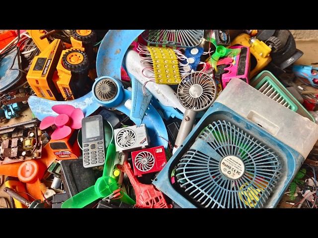 how to make awesome ideas from scrap / breaking and opening toys / dc motor fan