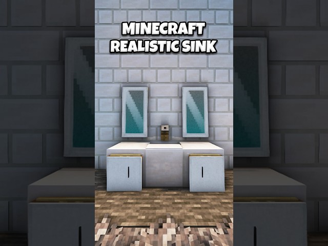 Minecraft Realistic Sink Tutorial!