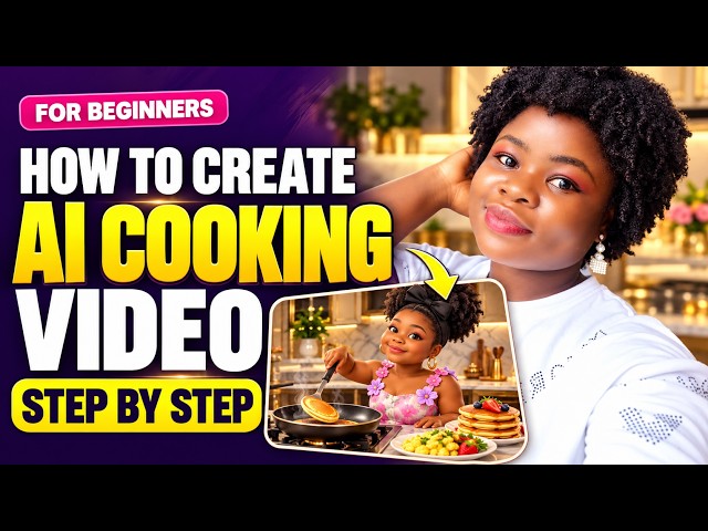 Step by Step On How To Create Ai Cooking Videos For FREE