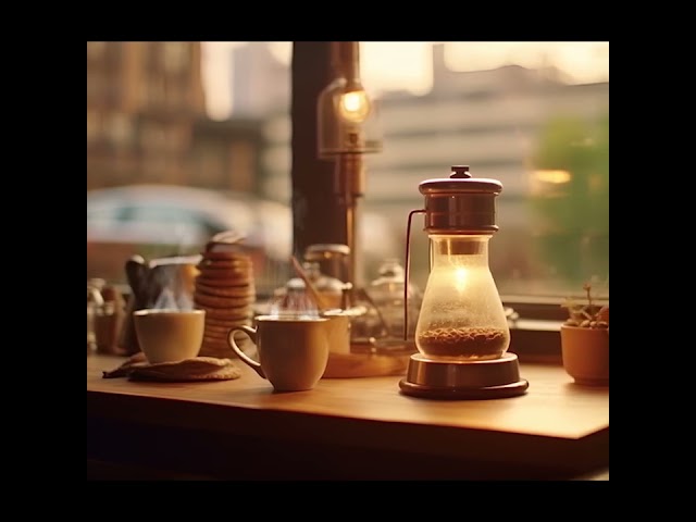 Happy Morning Coffee Shop Ambience with Positive Jazz Music