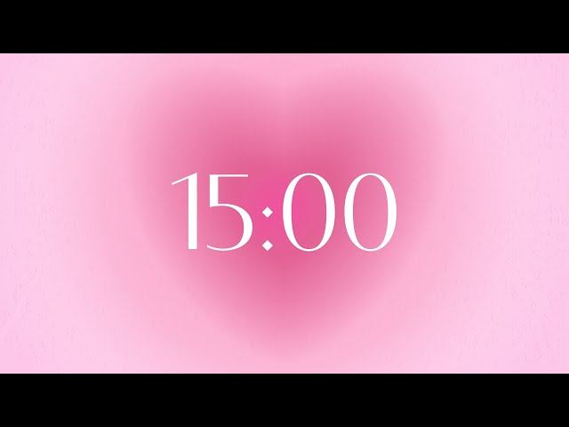 15 minutes timer. pomodoro timer with music for study/ work/ reading/ be productive and focus more!!