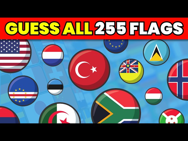 Can You Name Every Flag in the World? 255 Flags in 5 Levels | Flag Quiz