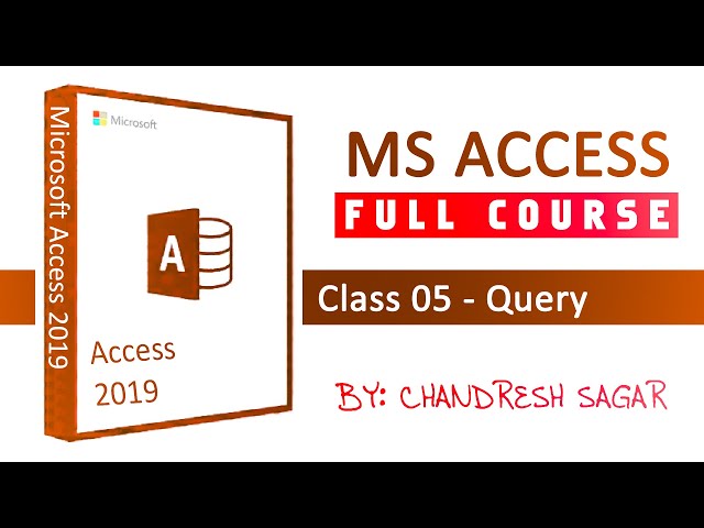MS Access: Class 05 - Query | Hindi/ Urdu | KB Tech India