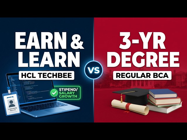 BCA vs B.Tech vs WILP: How to Beat the B.Tech Salary Advantage by Year 5! 🚀 [Live Roadmap]