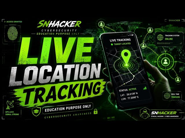 LIVE LOCATION TRACKING📍 | Cybersecurity Awareness | SNHACKER | Shubham naya hacker 