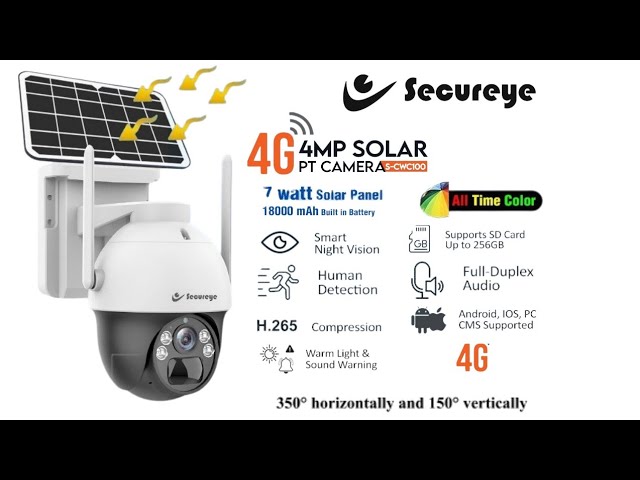 Secureye 4G Solar Camera