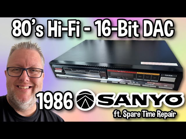 Vintage 16-Bit Sanyo CP-710 CD Player | 1986 Hi-Fi Collab ft. Spare Time Repair!