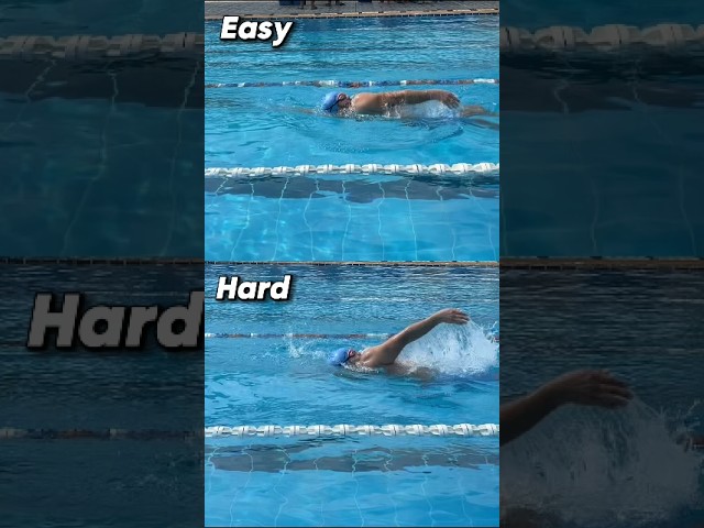 Backstroke At Two Different Speeds