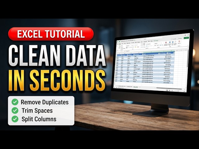 How to Clean Messy Excel Data Fast | 6 Easy Fixes