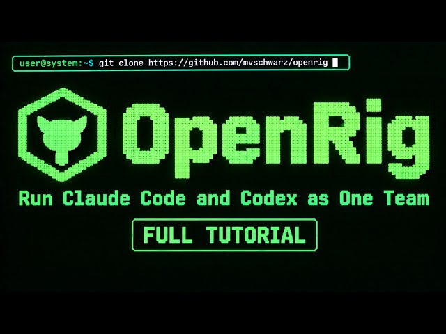 OpenRig: Run Claude Code and Codex as One Team | Full Tutorial
