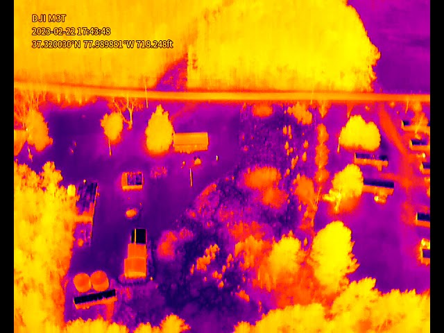 DJI Mavic 3 Enterprise Thermal February 2023 (Original Thermal Only Video File Unaltered)