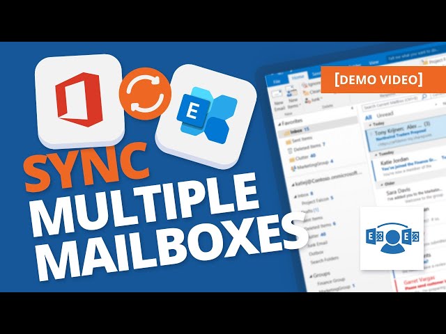 How to synchronize calendars, contacts, tasks, and emails between multiple exchange mailboxes