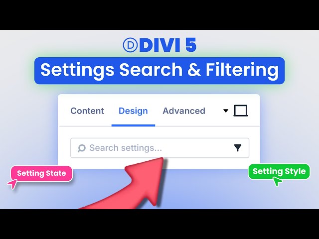 Everything You Need To Know About Divi 5’s Settings Search And Filtering