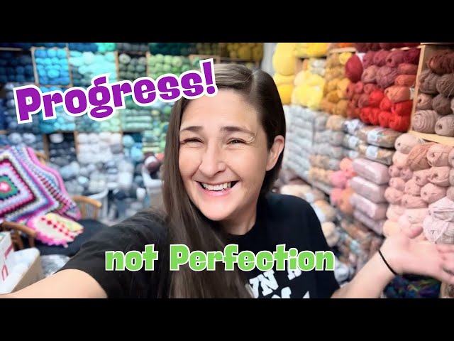 My Huge YARN HOARD Organization ... Progress, NOT Perfection 🧶🤓 | Yarn Geek Vlog