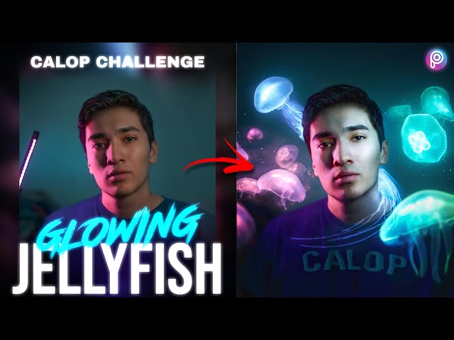 Glowing Jellyfish Tutorial | How to Edit Like Calop | Photo Editing Tutorial