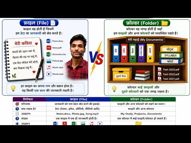 File और Folder क्या है? | File vs Folder पूरी जानकारी | Computer Basics in Hindi