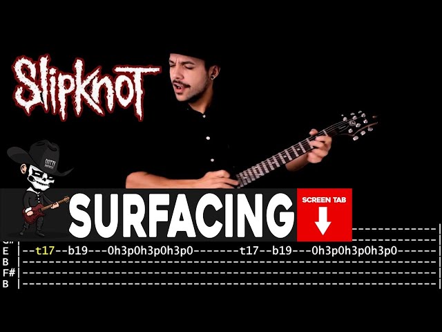 【SLIPKNOT】[ Surfacing ] cover by Masuka | LESSON | GUITAR TAB