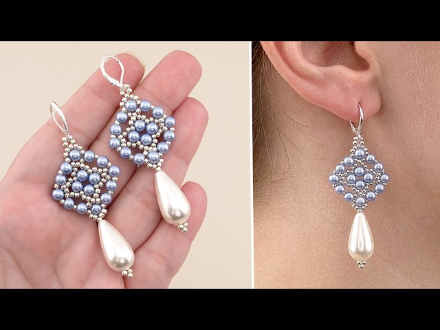 DIY Pearl Earrings Tutorial: Easy Pearl Drop Earrings You Can Make at Home with Beads!