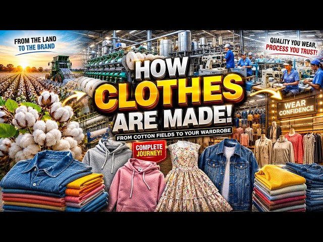 How Clothes Are Made | Complete Manufacturing Process #yt #viral #reels #trending #factory