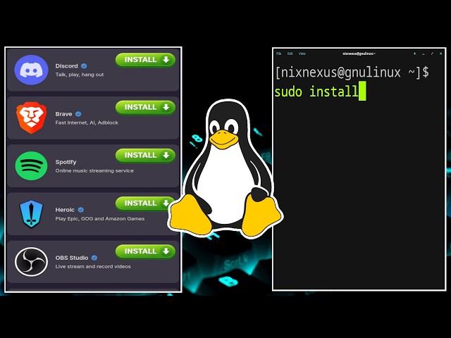 Install Apps On Linux With GUI App Store & Terminal