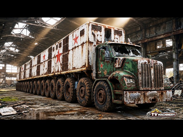 Abandoned for 20 Years: This Massive Multi-Axle Truck Begins an Impossible Full Rebuild