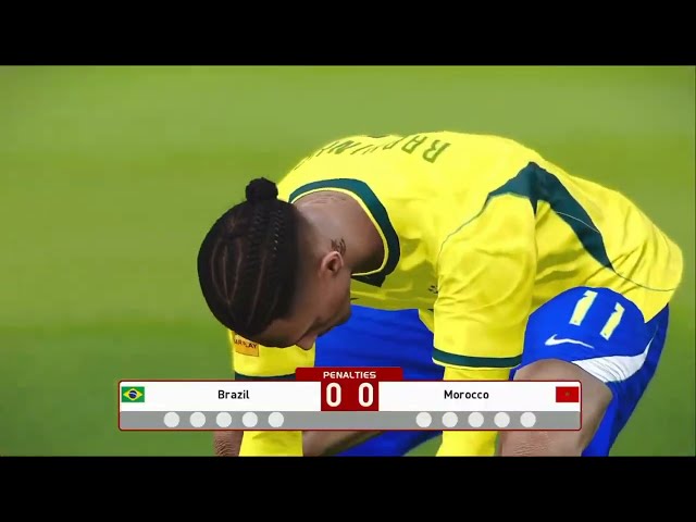 Brazil 🇧🇷 vs 🇲🇦 Morocco penal Ties #fifa #Shorts #football #trending 