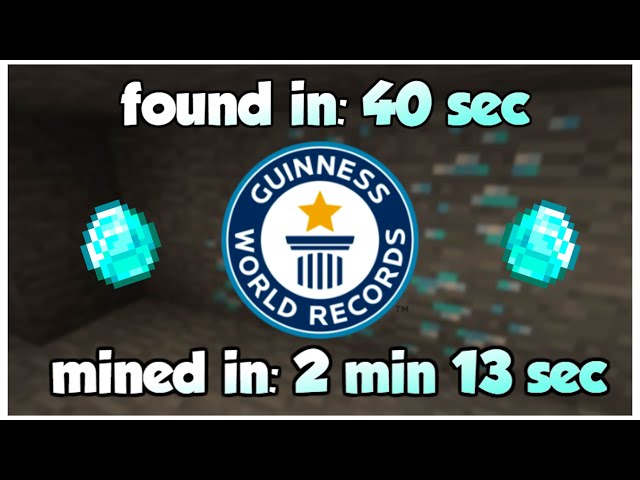 Fastest Time to Find Diamonds in Minecraft - SPEEDRUN (World Record)