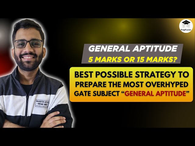 How to Prepare General Aptitude for GATE || PrepFusion || Himanshu Agarwal
