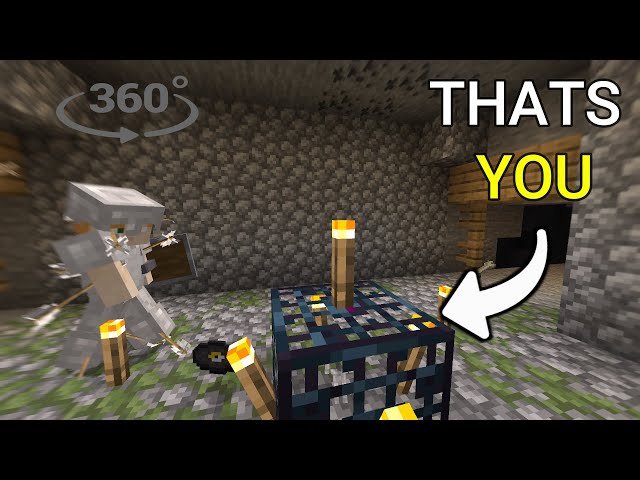 You're A skeleton spawner in Steve Minecraft world....