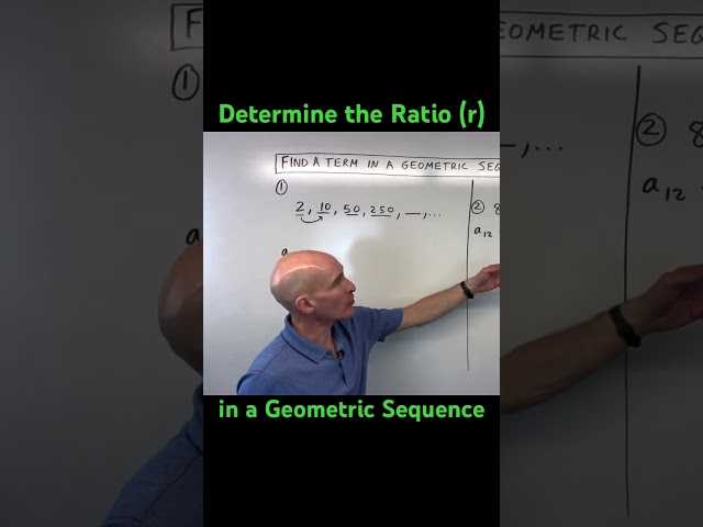 How to Determine the Ratio (r) in a Geometric Sequence