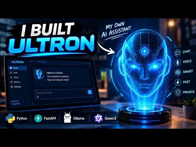 I Built My Own AI Assistant 🤖 | ULTRON AI With Python + Qwen3