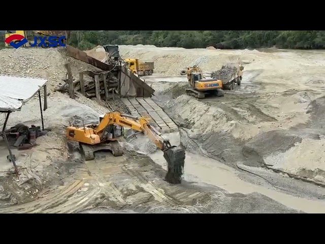 An Ecuadorian client shares a placer gold processing line