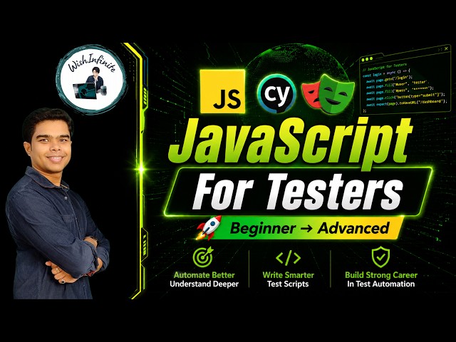 JavaScript for Automation Testers 🚀 Complete Crash Course for Playwright & Cypress