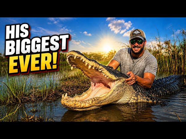 He Harvested His BIGGEST ALLIGATOR EVER!