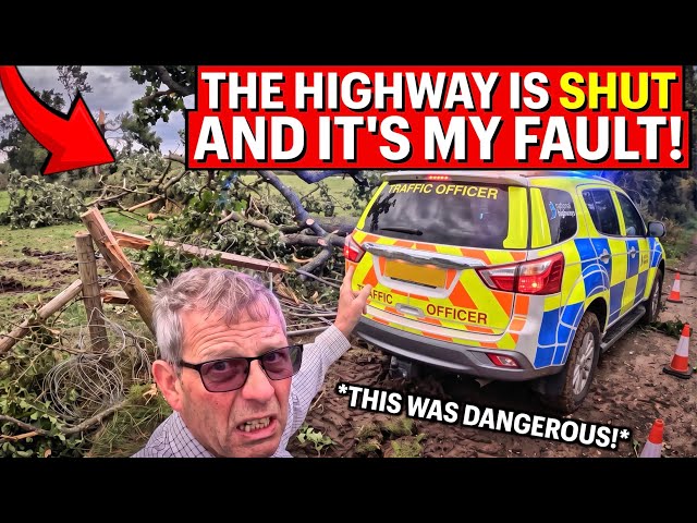 One Of Our HUGE Oak Trees Caused MAYHEM - Traffic Officers Called!?