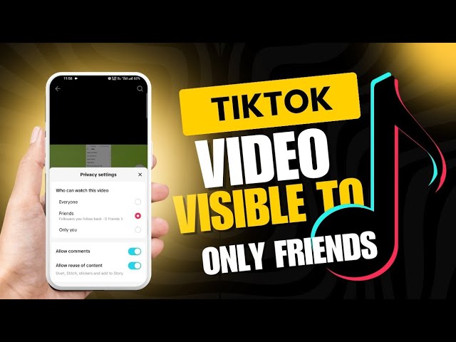 How To Make TikTok Video Visible To Only Friends| Update trick 2025