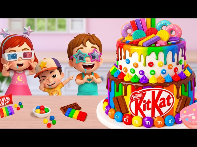 Miniature Rainbow Cake Tutorial 🌈 Making Yummy Mini Rainbow Chocolate Candy Cake Recipe 🍰Yummy Teeny